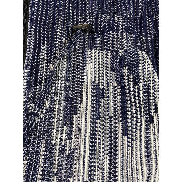 Von Maur Damee Women’s Swim Cover Up Navy White Full Zip size Small NWT - Picture 4 of 9
